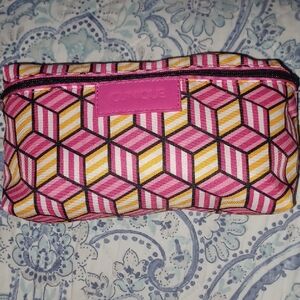 Clinique Geometric Pink Makeup Bag